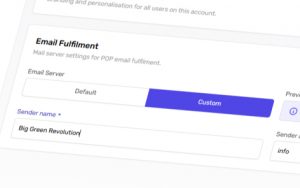 Custom Email Fulfilment Settings